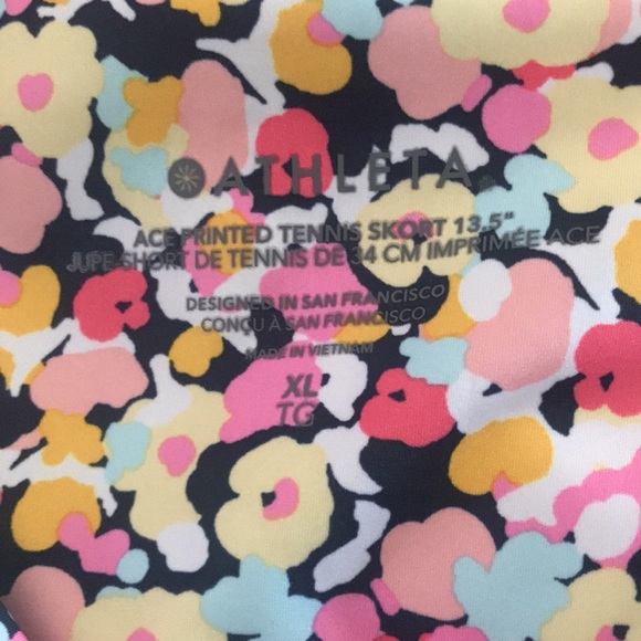 NEW Athleta Ace Printed Tennis Skort. XL - Picture 8 of 9
